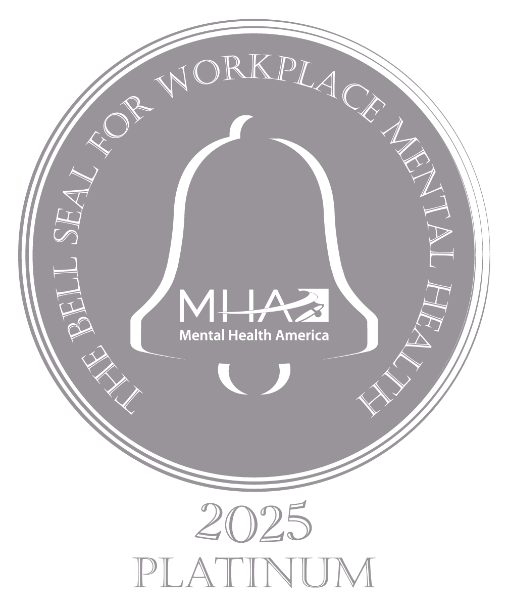 2025 Platinum Bell Seal for workplace mental health
